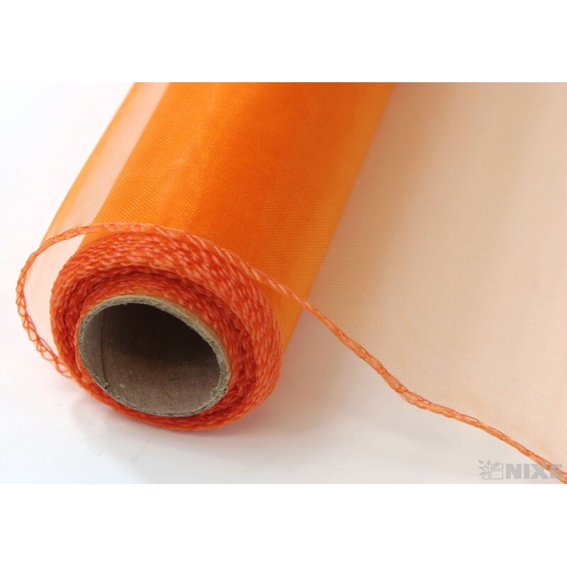 ORGANZA 39cmx8m*ORANŽOVÁ