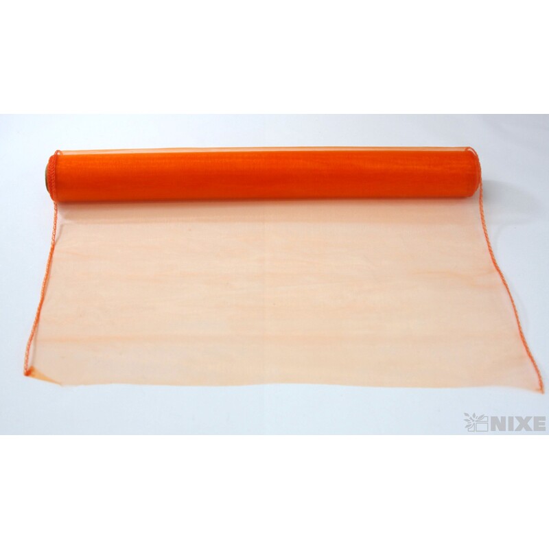 ORGANZA 39cmx8m*ORANŽOVÁ