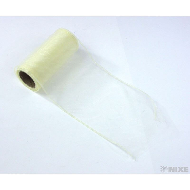 ORGANZA 12cmx8m*KRÉMOVÁ