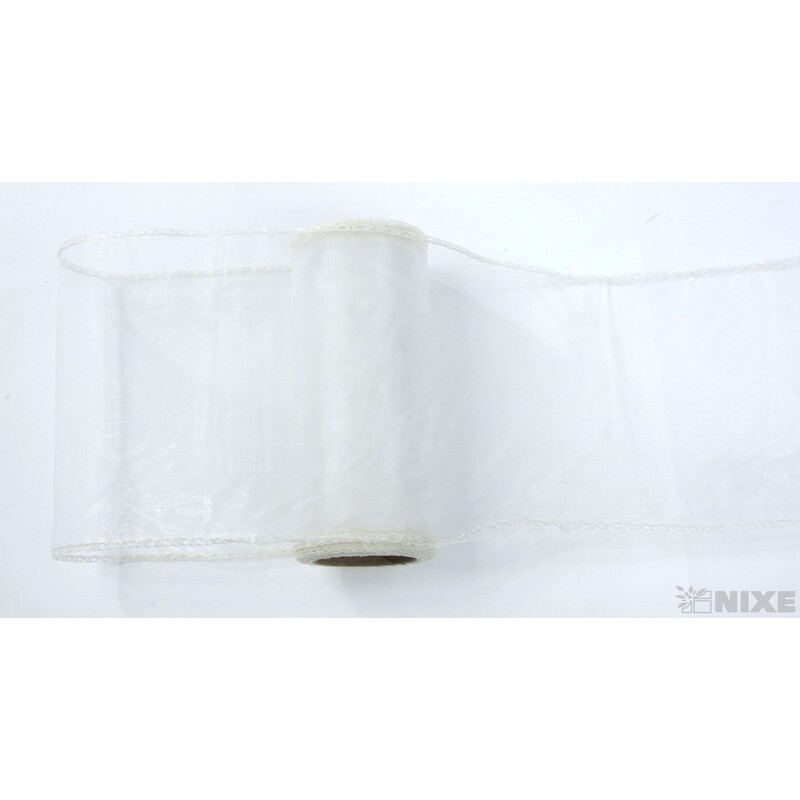 ORGANZA 12cmx8m*SLONOVÁ KOST