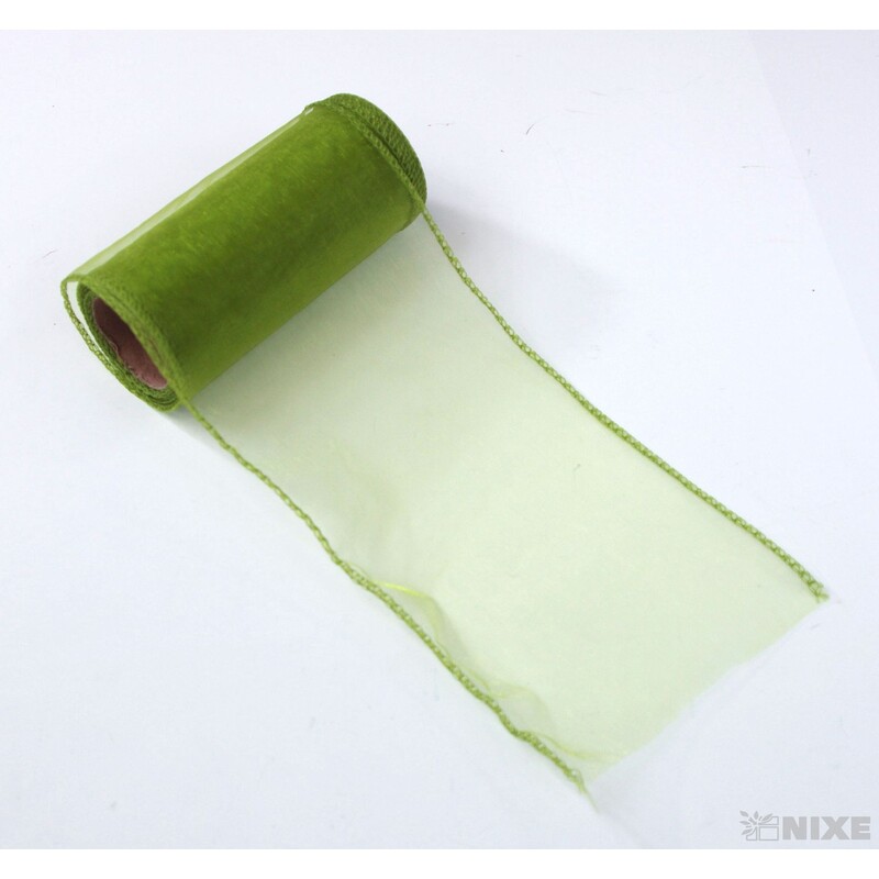 ORGANZA 12cmx8m*ZELENÁ