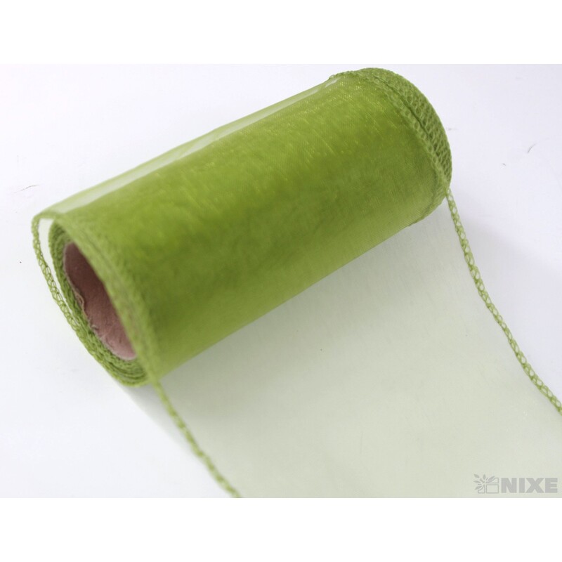ORGANZA 12cmx8m*ZELENÁ