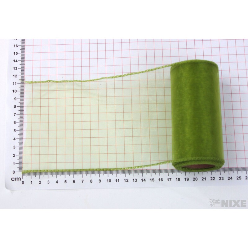ORGANZA 12cmx8m*ZELENÁ