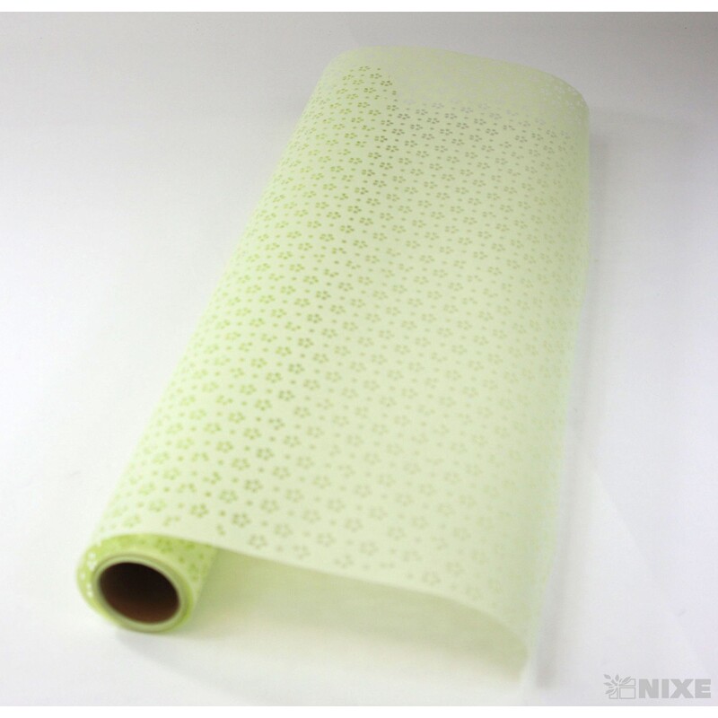 ROLE KVĚT 60cmx5yd*ZELENÁ BLEDÁ