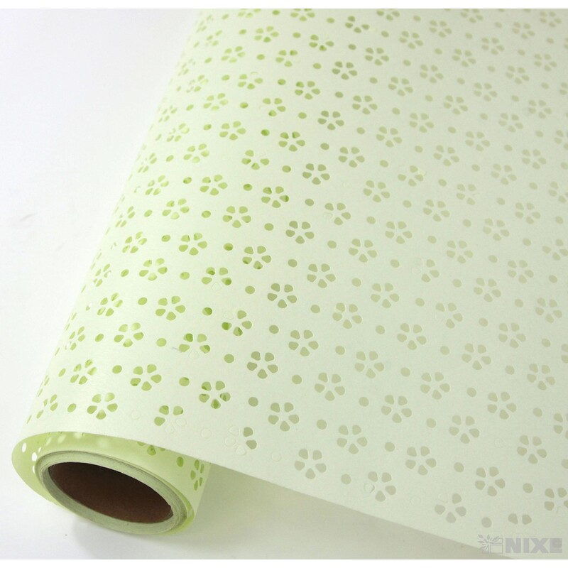 ROLE KVĚT 60cmx5yd*ZELENÁ BLEDÁ