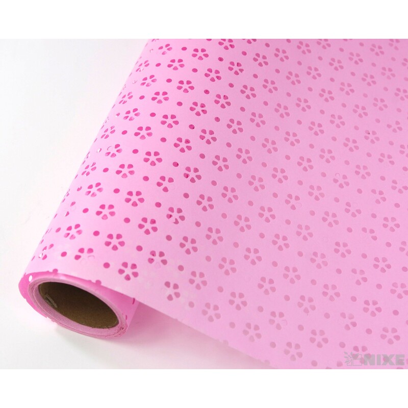 ROLE KVĚT 60cmx5yd*RŮŽOVÁ