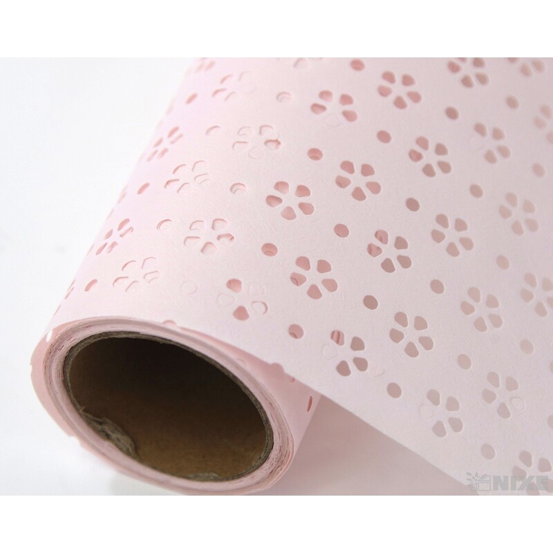 ROLE KVĚT 60cmx5yd*RŮŽOVÁ SV.