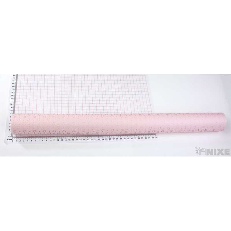 ROLE KVĚT 60cmx5yd*RŮŽOVÁ SV.