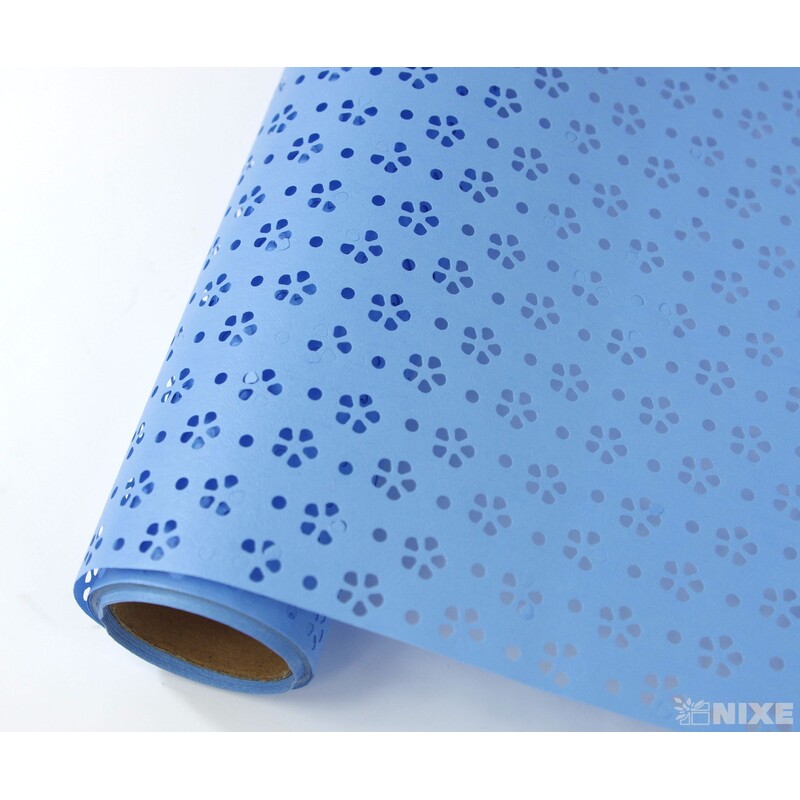 ROLE KVĚT 60cmx5yd*MODRÁ