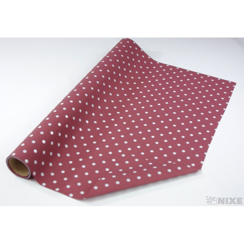 ROLE PLAST PUNTÍK 50cmx9yd*BORDOVÁ