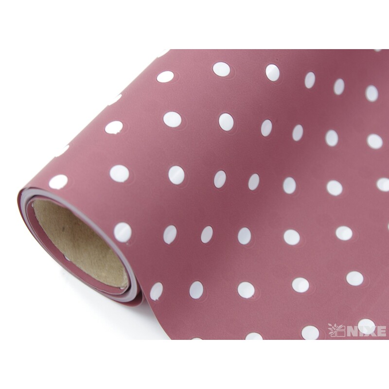 ROLE PLAST PUNTÍK 50cmx9yd*BORDOVÁ