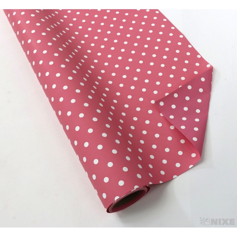 ROLE PLAST PUNTÍK 50cmx9yd*RŮŽOVÁ