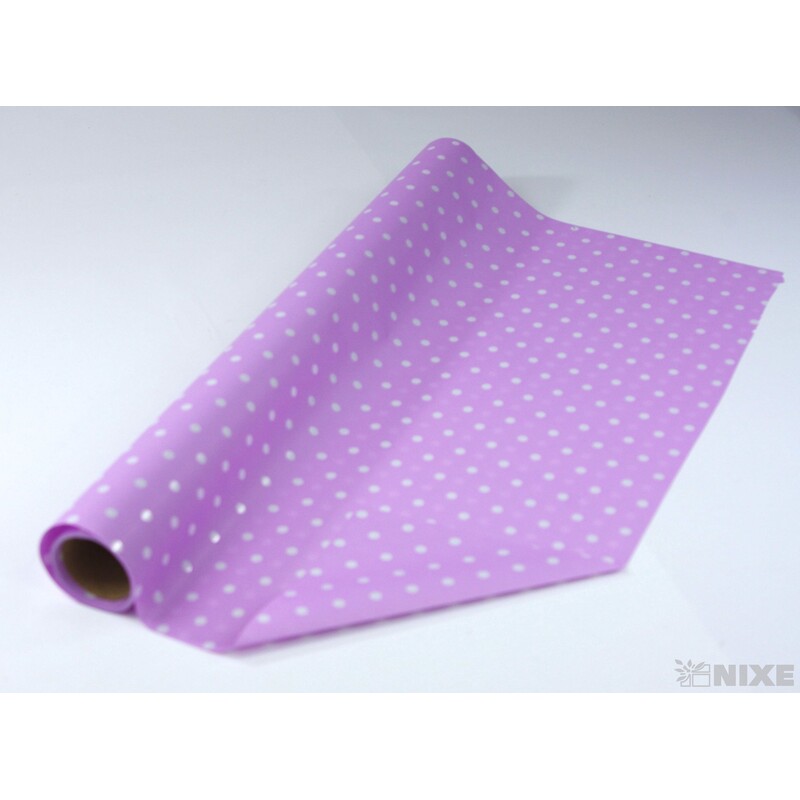 ROLE PLAST PUNTÍK 50cmx9yd*FIALOVÁ