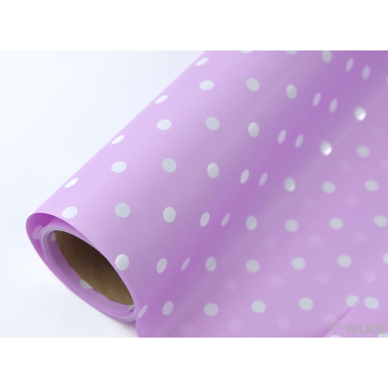 ROLE PLAST PUNTÍK 50cmx9yd*FIALOVÁ