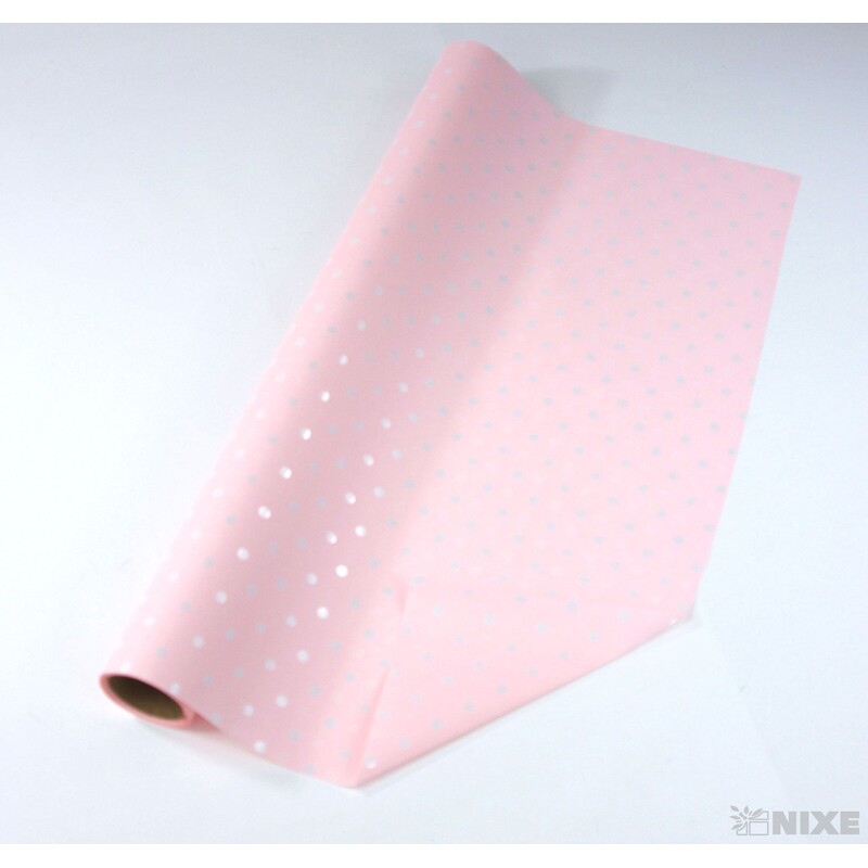 ROLE PLAST PUNTÍK 50cmx9yd*RŮŽOVÁ SV.