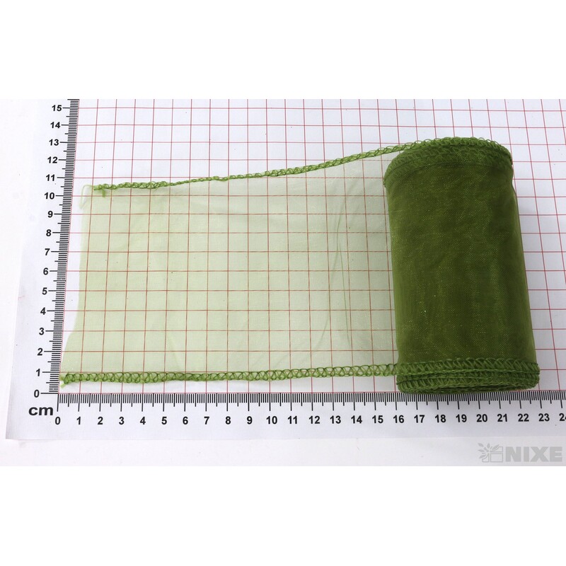 ORGANZA 10cmx10yd*ZELENÁ 029