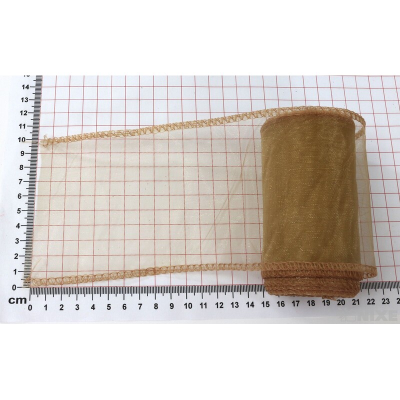 ORGANZA 10cmx10yd*BRONZOVÁ 5010