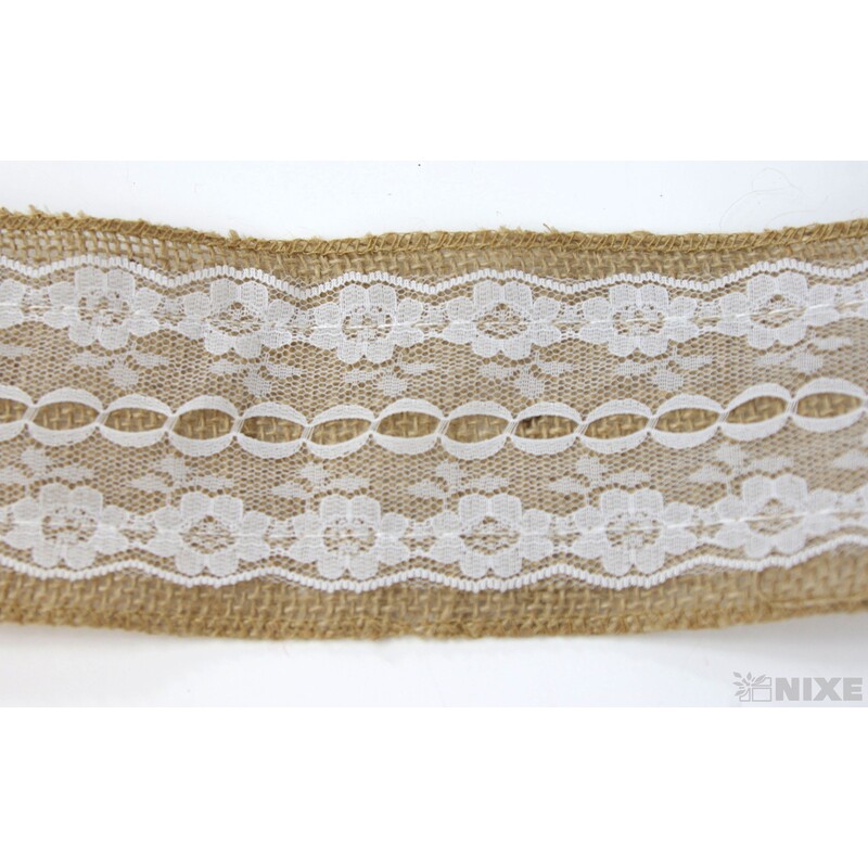 STUHA JUTA KRAJKA 75mmx5yd*PŘÍRODNÍ