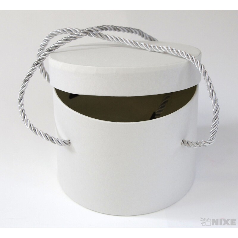 KVĚTINOVÝ BOX 2ks pr. 13x10cm*BÍLÁ