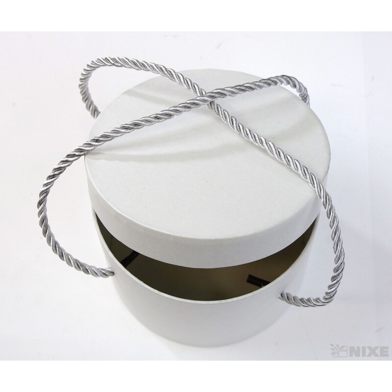 KVĚTINOVÝ BOX 2ks pr. 13x10cm*BÍLÁ