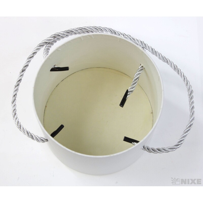 KVĚTINOVÝ BOX 2ks pr. 13x10cm*BÍLÁ