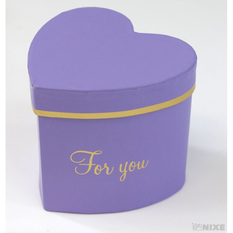 KRABICE SRDCE 6ks 8x8cm*MIX BAREV