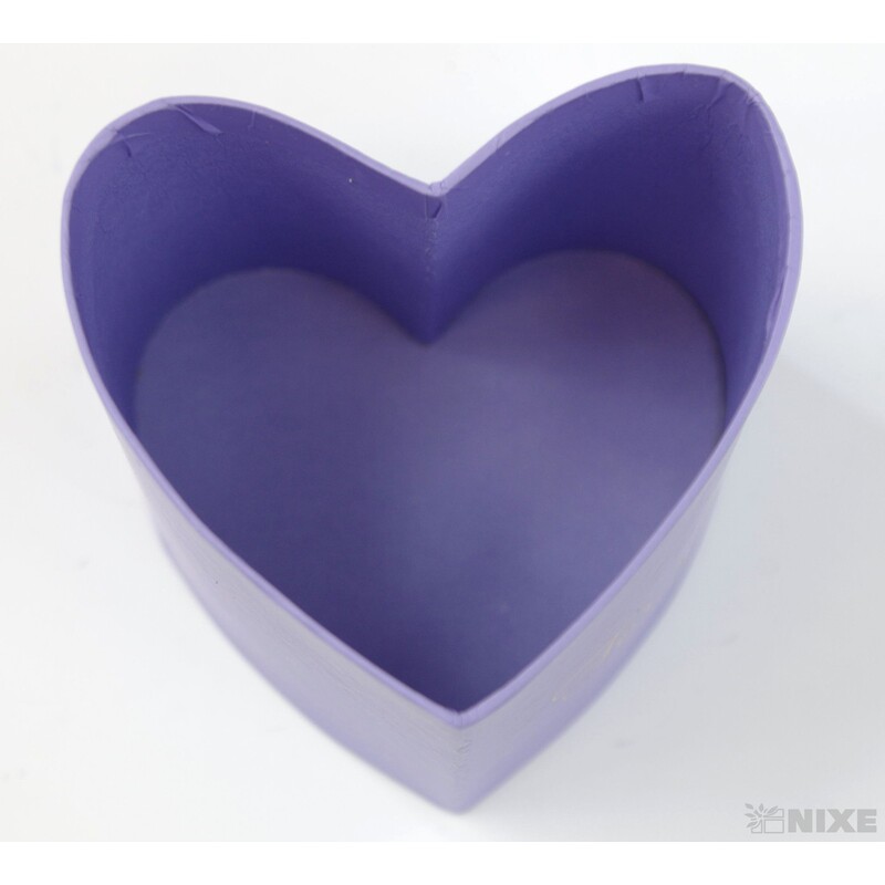 KRABICE SRDCE 6ks 8x8cm*MIX BAREV