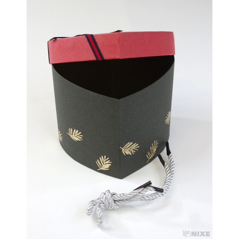 KRABICE SRDCE 6ks 12,5x11,5cm*MIX BAREV