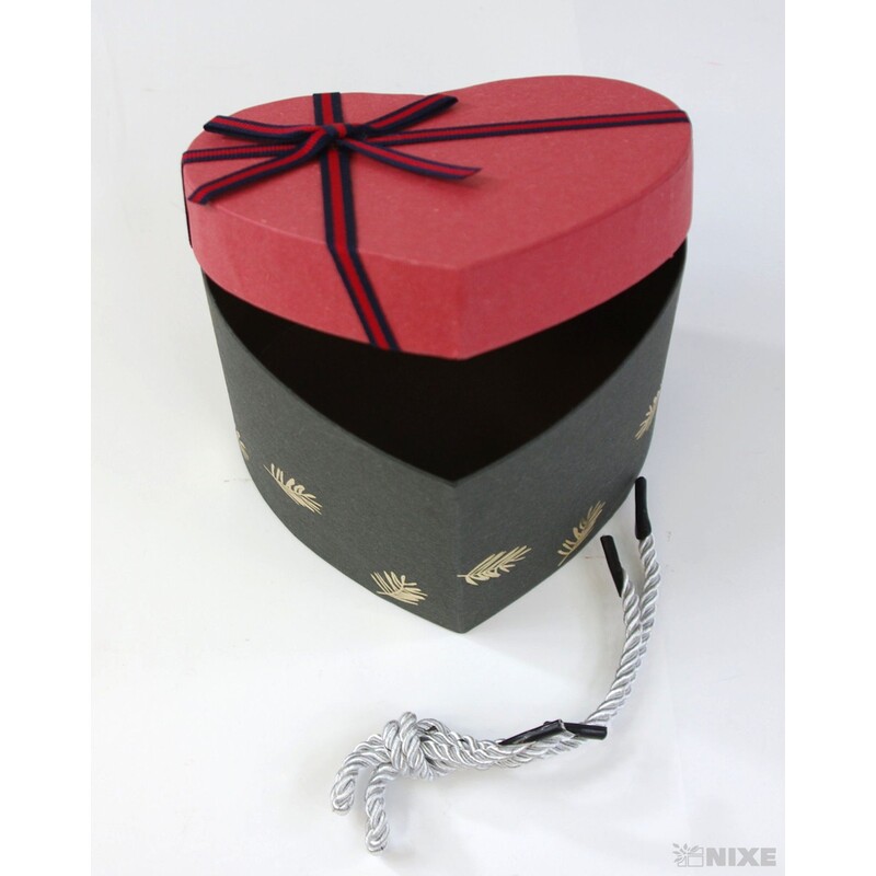 KRABICE SRDCE 6ks 12,5x11,5cm*MIX BAREV