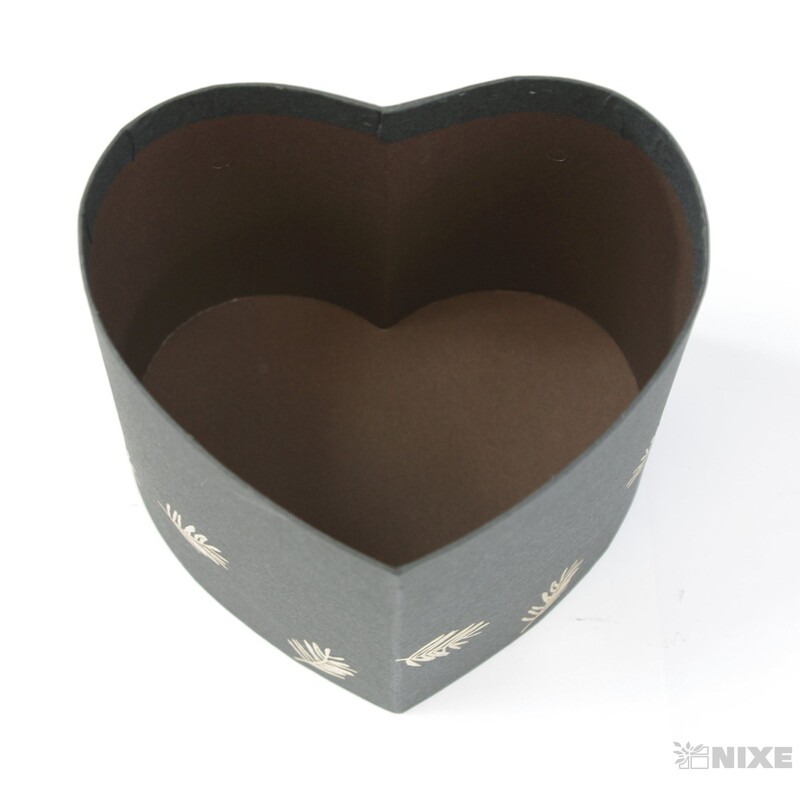 KRABICE SRDCE 6ks 12,5x11,5cm*MIX BAREV