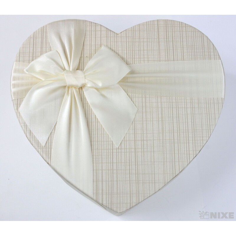 KRABICE SRDCE 3ks 20x8,5cm 16,5x7 13,5x5,5*KRÉMOVÁ