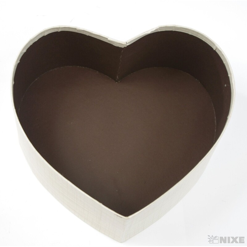 KRABICE SRDCE 3ks 20x8,5cm 16,5x7 13,5x5,5*KRÉMOVÁ