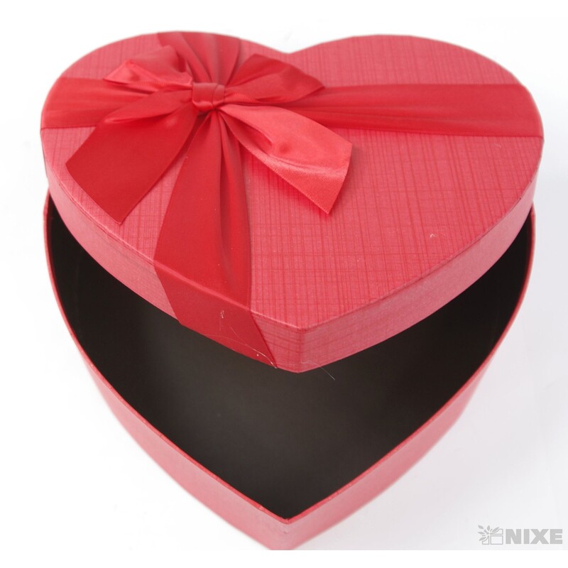 KRABICE SRDCE 3ks  20x8,5cm 16,5x7 13,5x5,5*ČERVENÁ