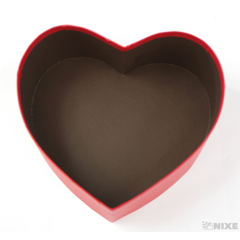 KRABICE SRDCE 3ks  20x8,5cm 16,5x7 13,5x5,5*ČERVENÁ