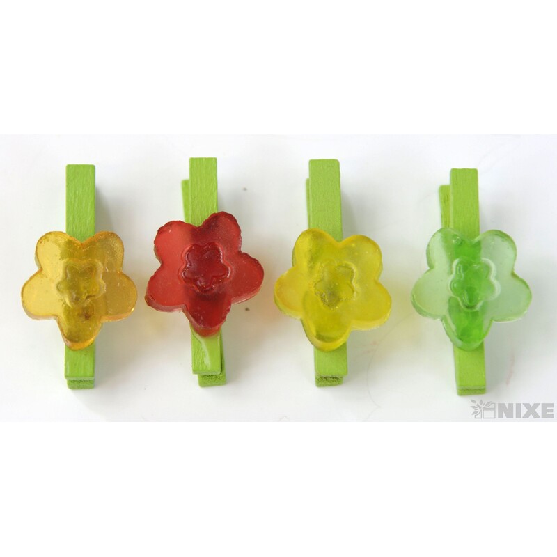 KOLÍČEK KYTIČKA 1,5x3cm 24ks*MIX BAREV