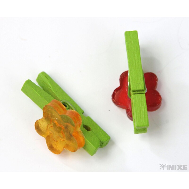 KOLÍČEK KYTIČKA 1,5x3cm 24ks*MIX BAREV