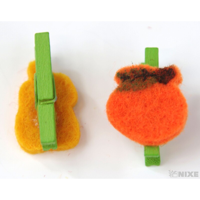 OVOCE NA KOLÍČKU 1,5x2,5cm 24ks*MIX BAREV