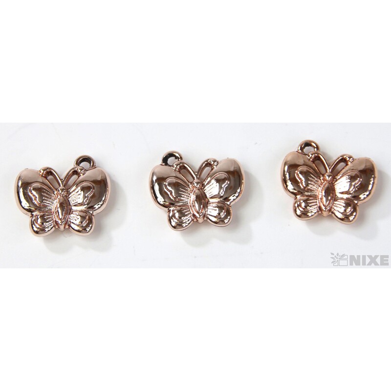 ZÁVĚS KOV MOTÝL 20ks 2cm*MĚDENÁ