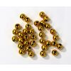 KORÁLKY 8mm cca 208ks METAL*ZLATÁ ANT.