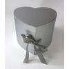 KRABICE SRDCE 23x21cm*STŘÍBRNÁ