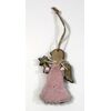 ZÁVĚS ANDĚL 12cm*RŮŽOVÁ