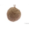 ZÁVĚS KOULE KOŽEŠINA 7cm 4ks*ŠEDÁ