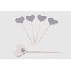 ZÁPICH SRDCE KERAMIKA 6x6x21cm*ŠEDÁ
