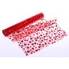 ORGANZA SRDCE TISK 702 39cmx10yd*ČERVENÁ
