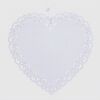 ZÁVĚS SRDCE 15cm*BÍLÁ