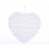 ZÁVĚS SRDCE 15cm*BÍLÁ