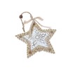 ZÁVĚS HVĚZDA 11cm*KRÉMOVÁ