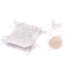 SÁČEK ORGANZA VLOČKA 09x12cm*STŘÍBRNÁ
