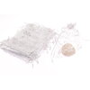 SÁČEK ORGANZA VLOČKA 12x17cm*STŘÍBRNÁ