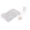 SÁČEK ORGANZA VLOČKA 15x23cm*STŘÍBRNÁ